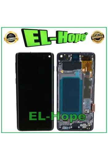 OLED LCD DISPLAY + FRAME FOR SAMSUNG GALAXY S10 SM-G973F TOUCH SCREEN BLACK GLASS