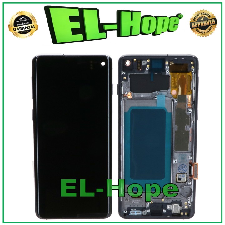 OLED LCD DISPLAY + FRAME FOR SAMSUNG GALAXY S10 SM-G973F TOUCH SCREEN BLACK GLASS