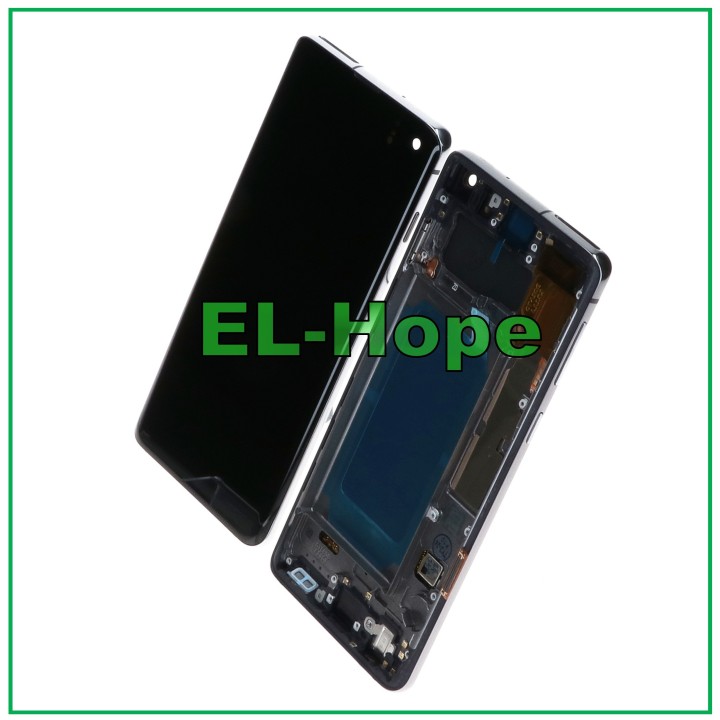 OLED LCD DISPLAY + FRAME FOR SAMSUNG GALAXY S10 SM-G973F TOUCH SCREEN BLACK GLASS