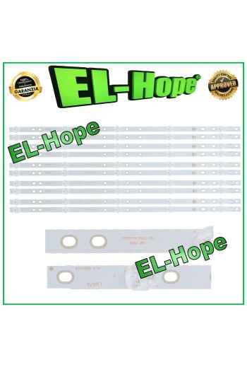 KIT 10 5 LED STRIP BARS FOR 55 TV AKAI DS55M7B-DS02-V01 DSBJ-WG LB878 L530mm