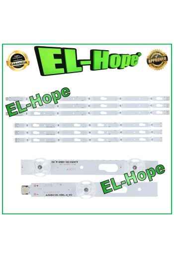 KIT 6 BARS 5 LEDs FOR 43 SAMSUNG TV JLD430A1330-408AR-M_V02 LB354 LB355