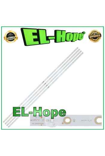 KIT 4 BARS 8 LEDs FOR 43 PHILIPS TV LBM430M0801-BW-3 L/R LB43104 43PUS616212 