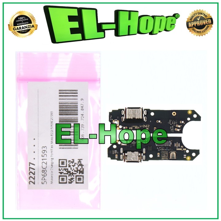 ORIGINAL MOTOROLA MOTO E22 E22i XT2239 SERVICE DOCK CHARGING CONNECTOR