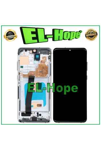 TFT FRAME DISPLAY + TOUCH SCREEN FOR SAMSUNG GALAXY S20 ULTRA SM-G988 WHITE