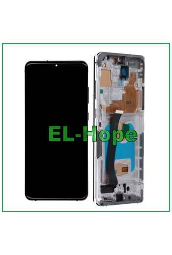 TFT FRAME DISPLAY + TOUCH SCREEN FOR SAMSUNG GALAXY S20 ULTRA SM-G988 WHITE