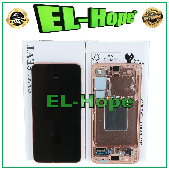 ORIGINAL LCD TOUCH DISPLAY SAMSUNG S24 5G SM-S921 SANDSTONE ORANGE GH82-33287G