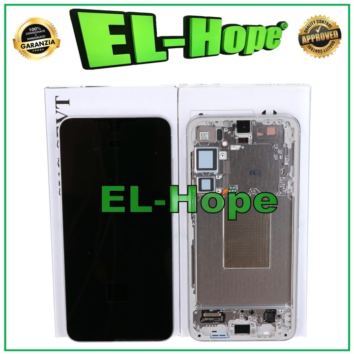 ORIGINAL TOUCH FRAME DISPLAY SAMSUNG S24 PLUS SM-S926 MARBLE GRAY GH82-33410B