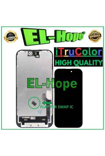 INCELL iTruColor LCD DISPLAY FOR APPLE IPHONE 15 TOUCH SCREEN BLACK GLASS