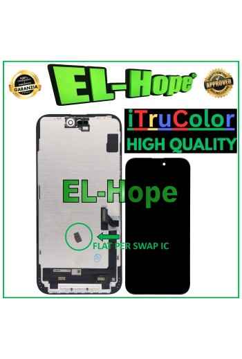 INCELL iTruColor LCD DISPLAY FOR APPLE IPHONE 15 PLUS TOUCH SCREEN BLACK GLASS