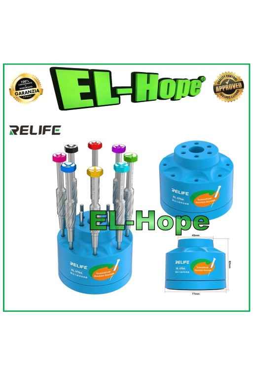 RELIFE RL-078A MAGNETIC ROTARY SUPPORT FOR SCREWDRIVER TOOL 14 HOLES