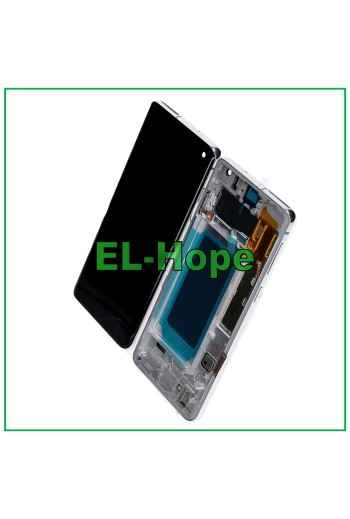 OLED FRAME LCD DISPLAY FOR SAMSUNG GALAXY S10 SM-G973F TOUCH SCREEN WHITE GLASS