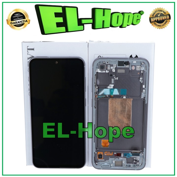 ORIGINAL FRAME LCD DISPLAY SAMSUNG S23 FE 5G SM-S711 TOUCH BLACK GH82-32854A
