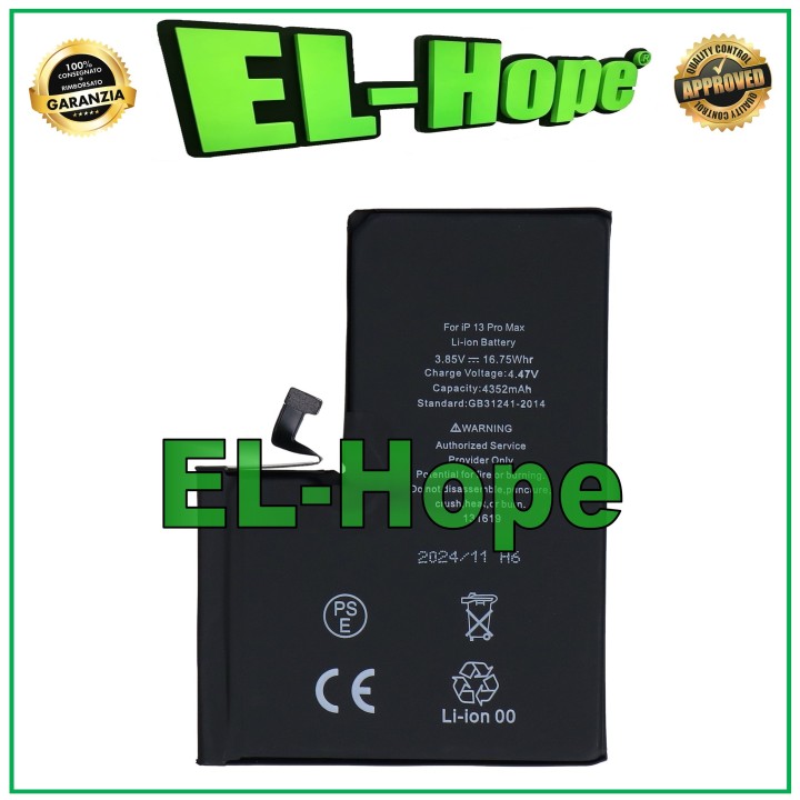 REPLACEMENT BATTERY FOR IPHONE 13 PRO MAX 4352 mAh 4.47V