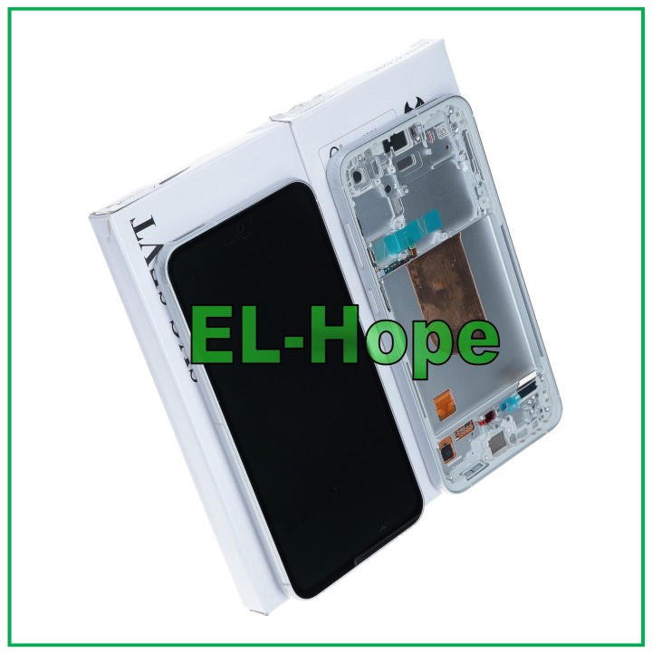 ORIGINAL FRAME DISPLAY SAMSUNG S23 FE 5G SM-S711 TOUCH CREAM WHITE GH82-32854B