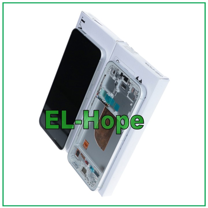 ORIGINAL FRAME DISPLAY SAMSUNG S23 FE 5G SM-S711 TOUCH CREAM WHITE GH82-32854B