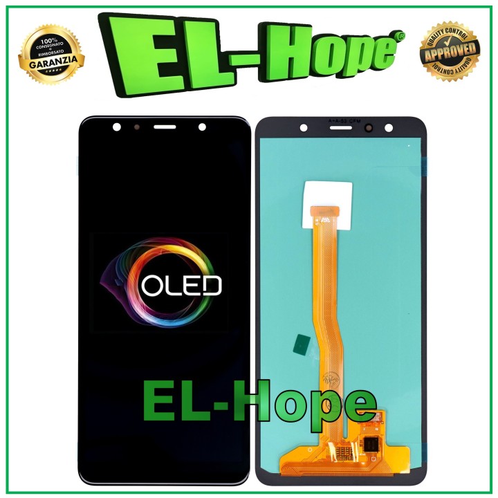OLED LCD DISPLAY FOR SAMSUNG GALAXY A7 2018 SM-A750F TOUCH SCREEN BLACK GLASS
