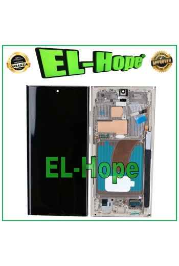 OLED TOUCH FRAME LCD DISPLAY FOR SAMSUNG GALAXY S23 ULTRA SM-S918 CREAM BEIGE 