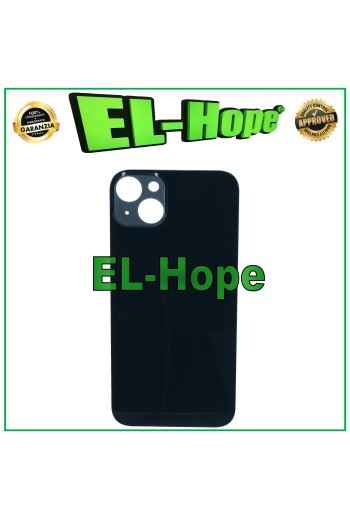 GLASS CASE BACK BODY BATTERY COVER FOR IPHONE 14 PLUS BIG HOLE BLACK