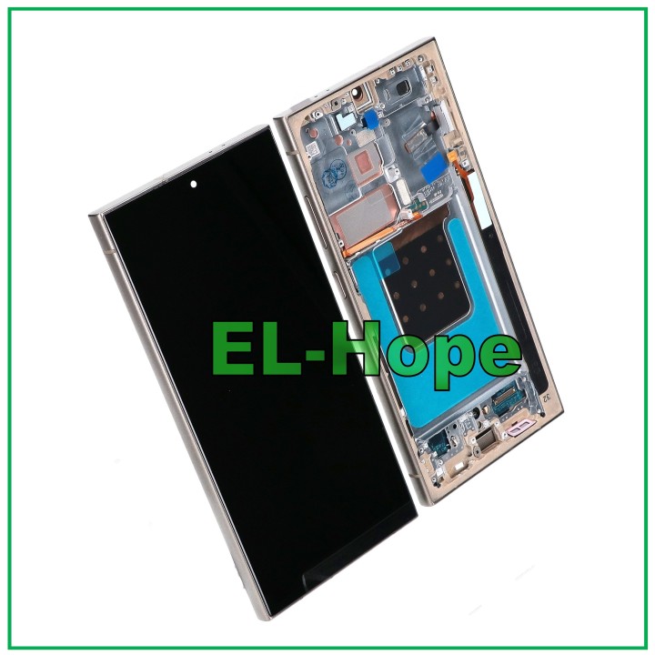 OLED TOUCH FRAME LCD DISPLAY FOR SAMSUNG GALAXY S24 ULTRA SM-S928 TITANIUM GRAY