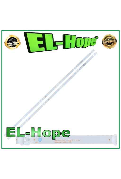 KIT OF 2 6 LED STRIP BARS FOR 32 ZEPHIR TV MSG-T320-A1-3030-T13-06 L560mm 3 PIN