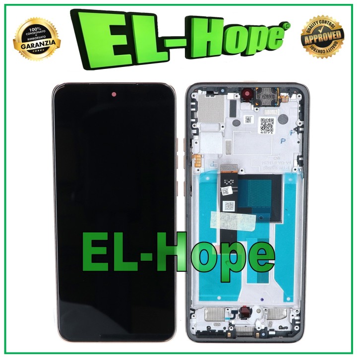 ORIGINAL LCD DISPLAY SERVICE MOTOROLA MOTO EDGE 50 NEO XT2409 TOUCH FRAME GOLD