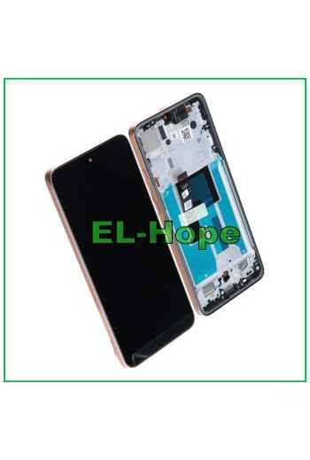 ORIGINAL LCD DISPLAY SERVICE MOTOROLA MOTO EDGE 50 NEO XT2409 TOUCH FRAME GOLD