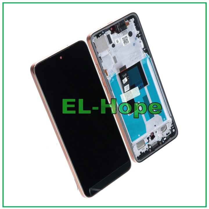 ORIGINAL LCD DISPLAY SERVICE MOTOROLA MOTO EDGE 50 NEO XT2409 TOUCH FRAME GOLD