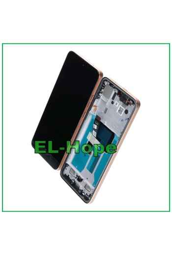 ORIGINAL LCD DISPLAY SERVICE MOTOROLA MOTO EDGE 50 NEO XT2409 TOUCH FRAME GOLD
