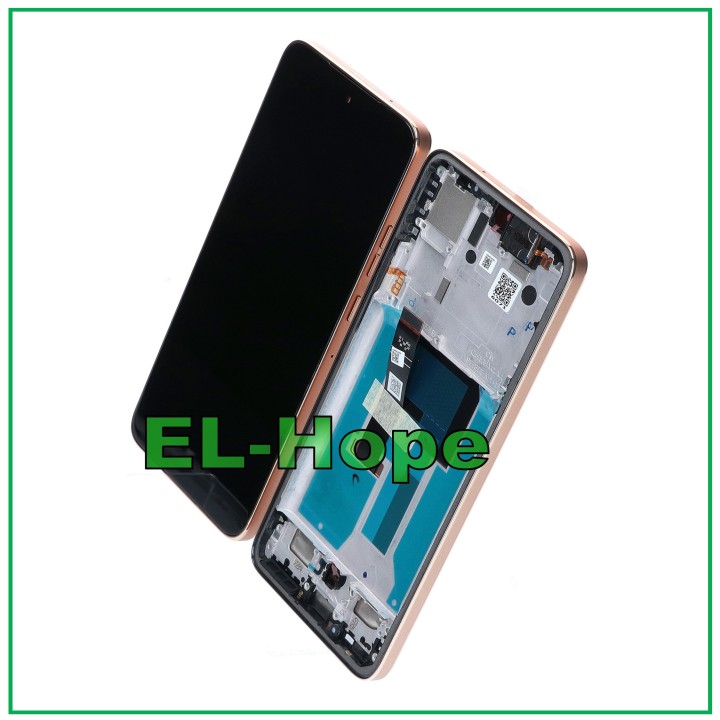 ORIGINAL LCD DISPLAY SERVICE MOTOROLA MOTO EDGE 50 NEO XT2409 TOUCH FRAME GOLD