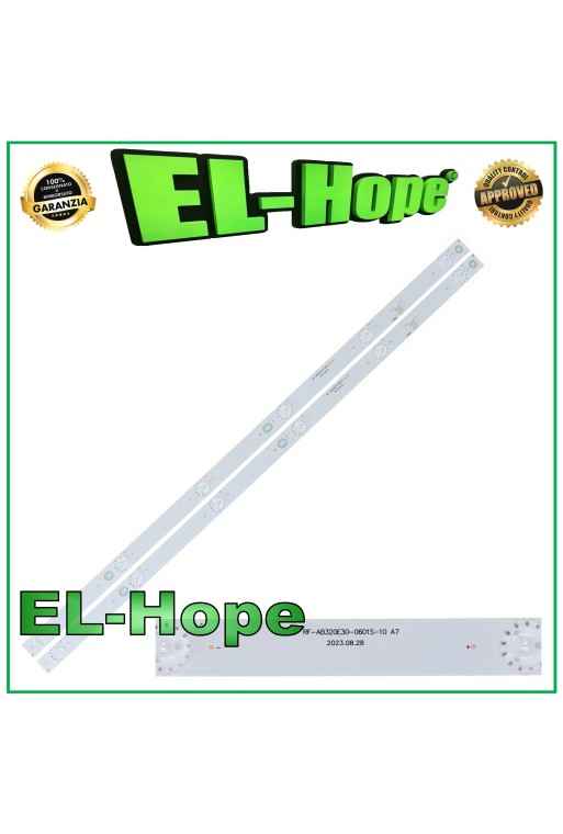 KIT 2 BARS 6 LEDs FOR 32 TV CHANGHONG RF-AB320E30-0601S-10 LB-C320X15 L595mm