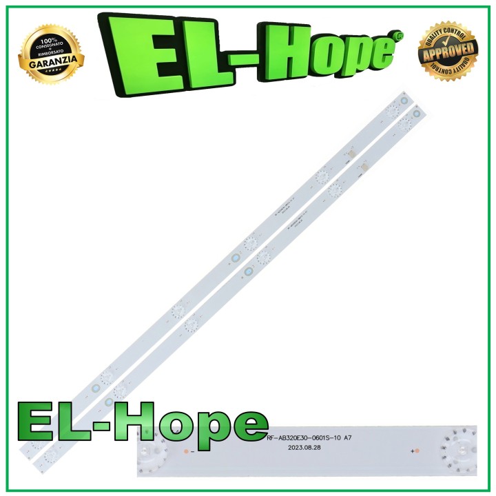 KIT 2 BARS 6 LEDs FOR 32  TV CHANGHONG RF-AB320E30-0601S-10 LB-C320X15 L595mm