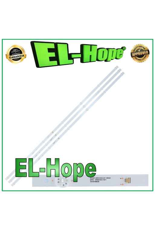 KIT OF 3 7 LED STRIP BARS FOR LG 43 TV 06-43F3-3030-0D35-3X7-190428 BPM2VOE177671