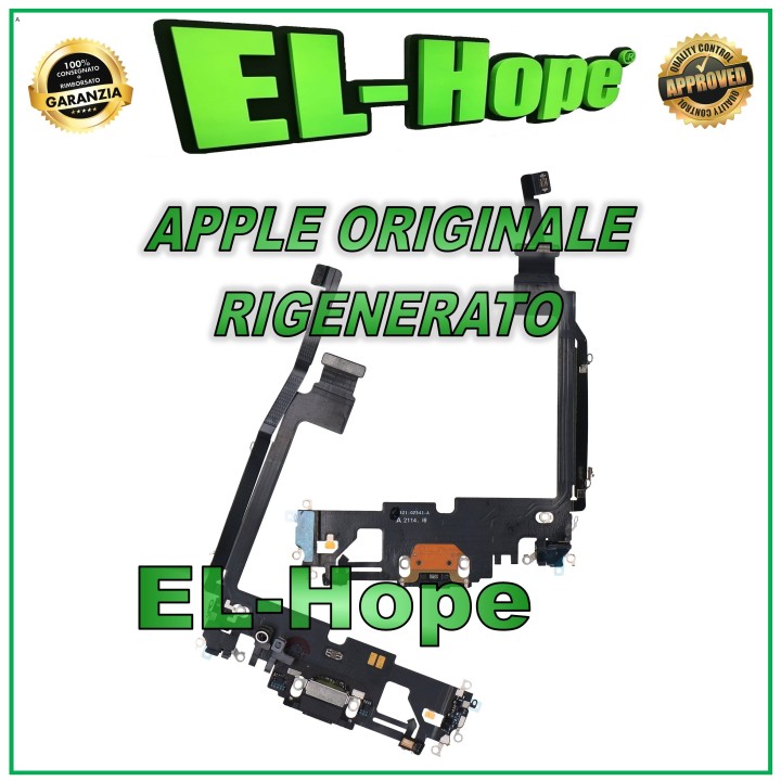 ORIGINAL APPLE IPHONE 12 PRO MAX GRAPHITE BLACK REFURBISHED CHARGING CONNECTOR FLAT