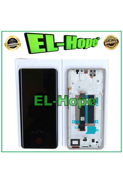 ORIGINAL TOUCH FRAME DISPLAY XIAOMI REDMI NOTE 13 PRO+ PLUS 23090RA98C WHITE