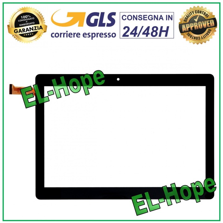 TOUCH SCREEN GLASS DEXP URSUS VA210 3G / P410 3G / P510 4G GY-P10098A-02 BLACK