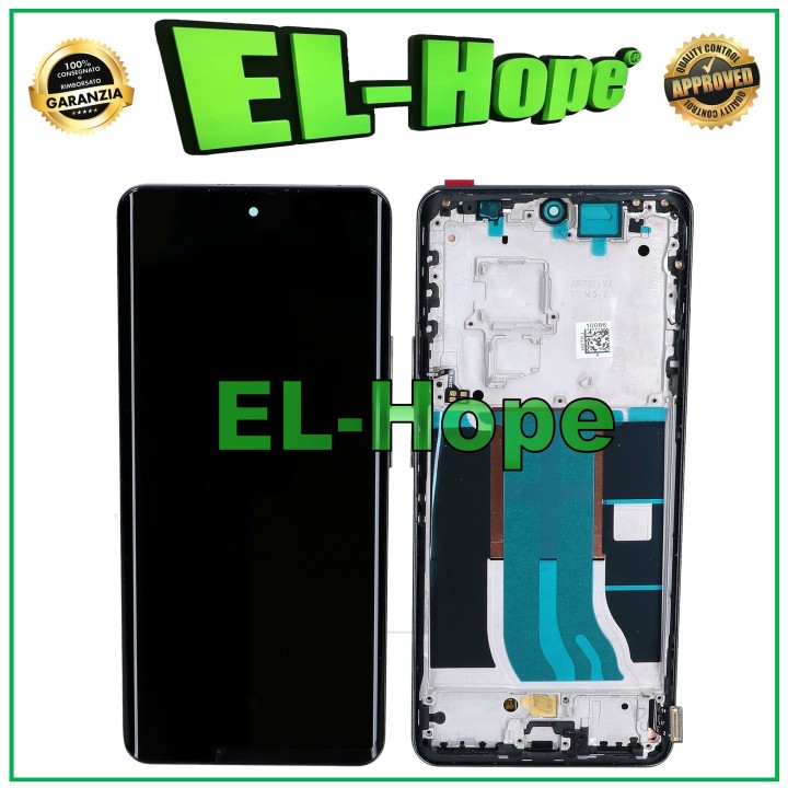 OLED LCD DISPLAY + FREAME FOR XIAOMI REALME 12 PRO RMX3842 TOUCH SCREEN BLACK