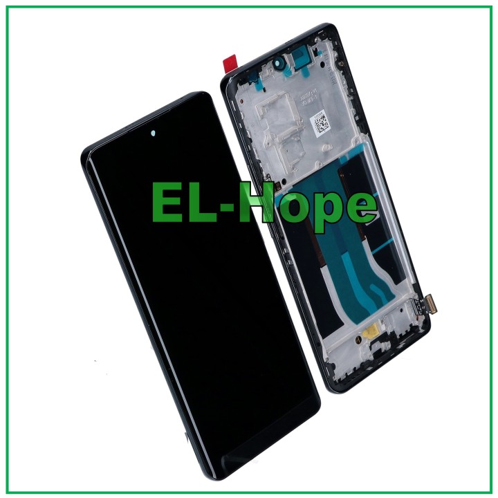 OLED LCD DISPLAY + FREAME FOR XIAOMI REALME 12 PRO RMX3842 TOUCH SCREEN BLACK