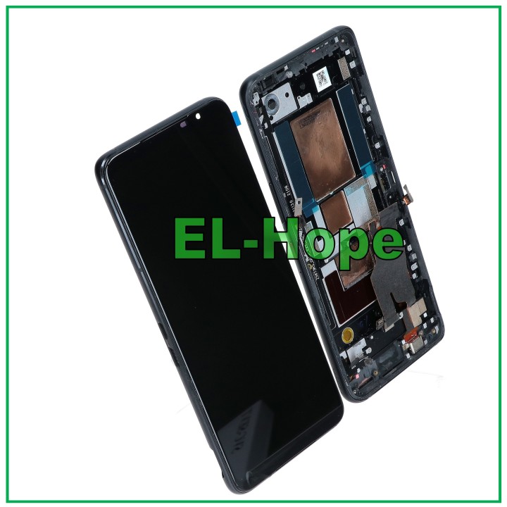 OLED LCD DISPLAY + FRAME FOR ASUS ROG PHONE 5 ZS673KS I005D TOUCH SCREEN BLACK