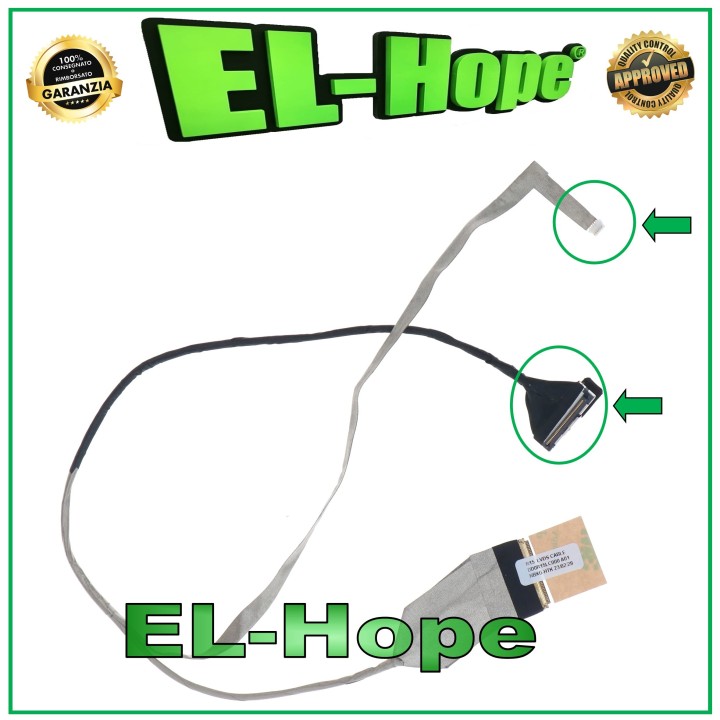 FLAT FLEX LCD DD0R15LC000 40 PIN FOR NOTEBOOK HP 645521-001 G6 G6-1000 VERS.1