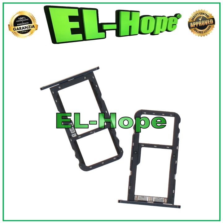 SLOT CART COMPARTMENT SIM CARD HOLDER + MICRO SD FOR ZENFONE 5 ZE620KL X00QD BLACK