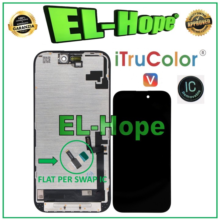 iTruColor HD INCELL LCD DISPLAY FOR APPLE IPHONE 16 TOUCH SCREEN MONITOR SCREEN