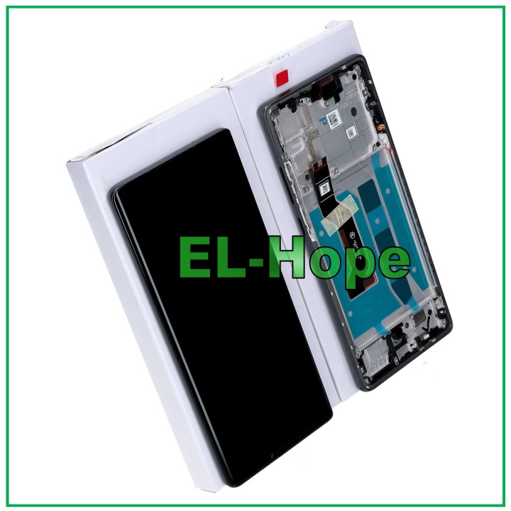OLED LCD DISPLAY ORIGINAL FRAME SERVICE MOTOROLA MOTO G85 XT2427 TOUCH GRAY