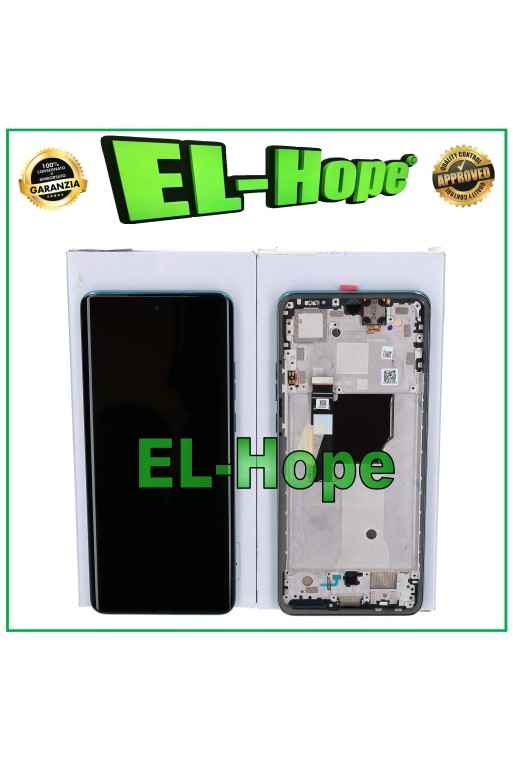 TOUCH LCD DISPLAY + ORIGINAL FRAME SERVICE MOTOROLA MOTO EDGE 40 NEO XT2307 BLUE