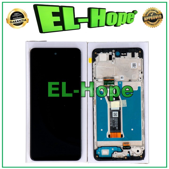 ORIGINAL TOUCH LCD DISPLAY + FRAME SERVICE MOTOROLA MOTO E14 4G ASSEMBLED