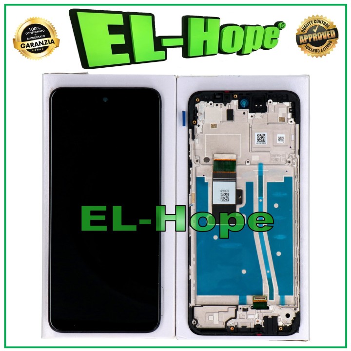 LCD DISPLAY + FRAME ORIGINAL SERVICE MOTOROLA MOTO G53 XT2335 TOUCH SCREEN