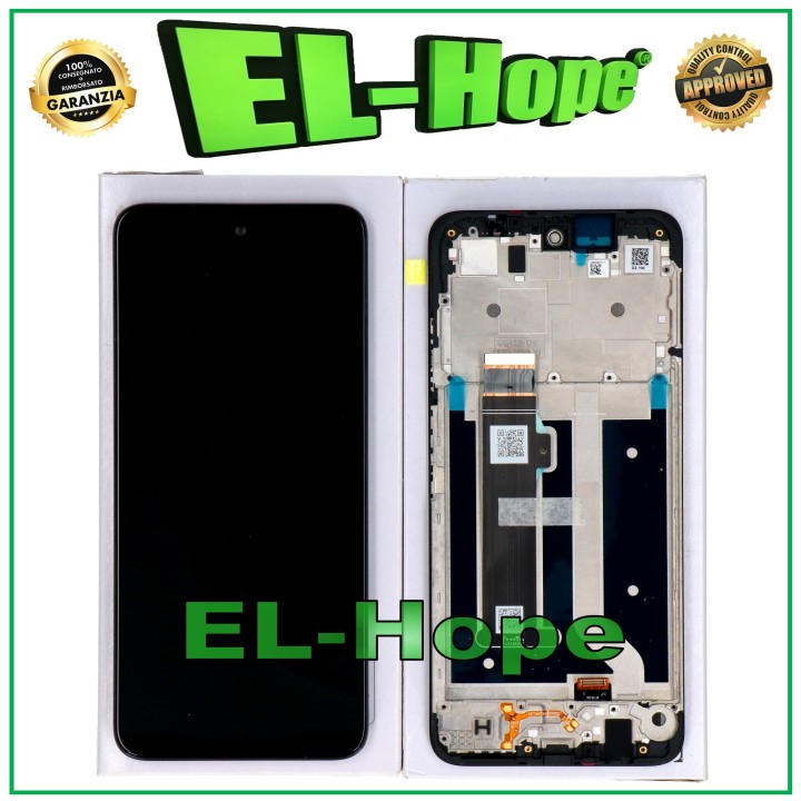 LCD DISPLAY + FRAME ORIGINAL SERVICE MOTOROLA MOTO G34 XT2363-2 TOUCH SCREEN