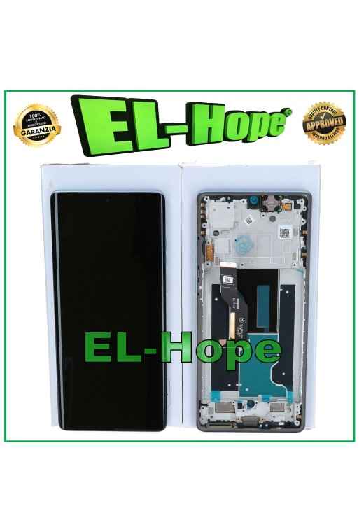 ORIGINAL SERVICE DISPLAY MOTOROLA MOTO EDGE 50 FUSION XT2429 TOUCH FRAME BLUE