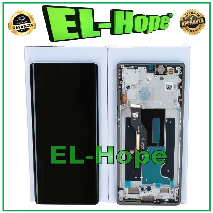 ORIGINAL SERVICE DISPLAY MOTOROLA MOTO EDGE 50 FUSION XT2429 TOUCH FRAME BLUE