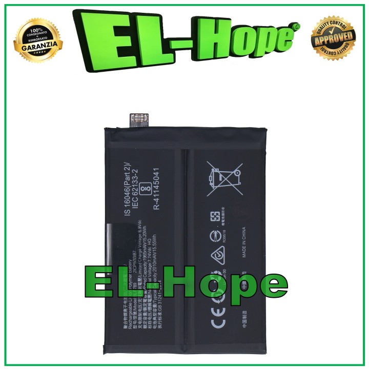 BATTERY BLP789 FOR OPPO RENO 4 5G CPH2113 CPH2091 4020 mAh EQUAL TO ORIGINAL