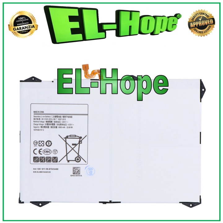 BATTERY EB-BT825ABE FOR SAMSUNG GALAXY TAB S3 9.7 T820 T825 T827 EQUAL TO ORIGINAL